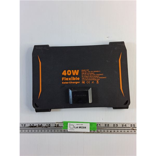 40W Flexible Solar Charger