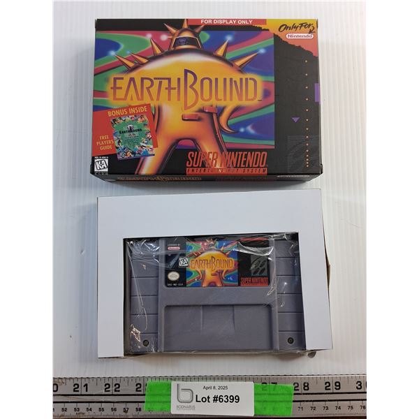 Super Nintendo Earth Bound Game Cartridge - Cannot Authenticate