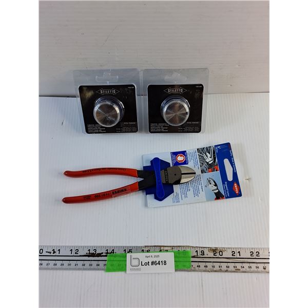 (2) Tibone Smooth Replacement Face and Diagonal Cutter