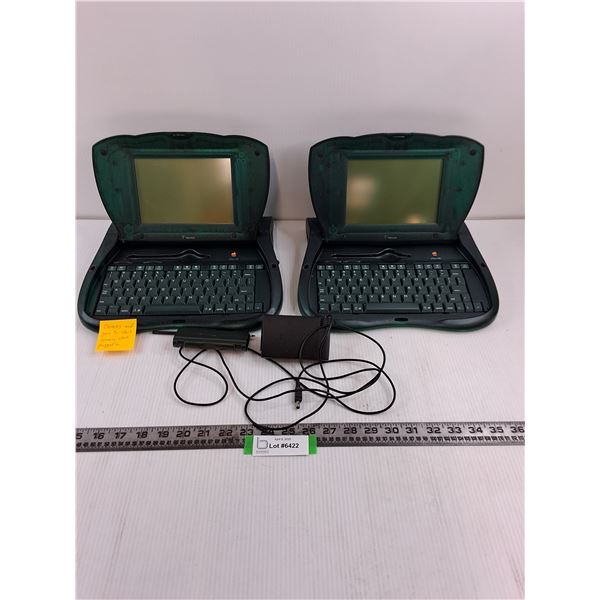 (2) Apple Newton eMate 300's with Charger - As is