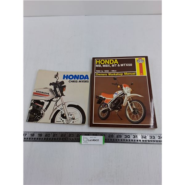 (2) Honda Books (Haynes MB, MBX, MT & MTX50 Owner's Workshop Manual & Chris Myers)