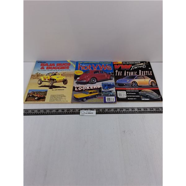 (3) Car Magazines (Baja Bugs & Buggies, hot VWs, VW Trends)