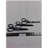 Image 1 : (3) Pairs of Steel Scissors