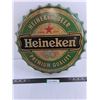 Image 1 : Heineken Beer Bottle Cap Wall Art 15" Dia