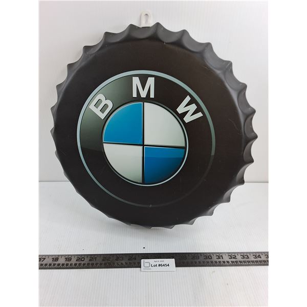 BMW Beer Bottle Cap Wall Art - 16" Dia