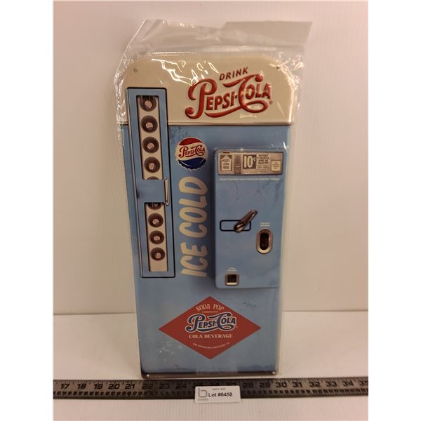 Pepsi-Cola Vintage Look Metal Wall Art 18" x 8.5" - Sealed