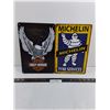 Image 1 : (2) Metal Wall Art (Harley Davidson & Michelin) 8" x 12"