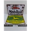 Image 1 : (2) Vintage Look Metal Wall Art (Mobiloil & John Deere) 8" x 12"