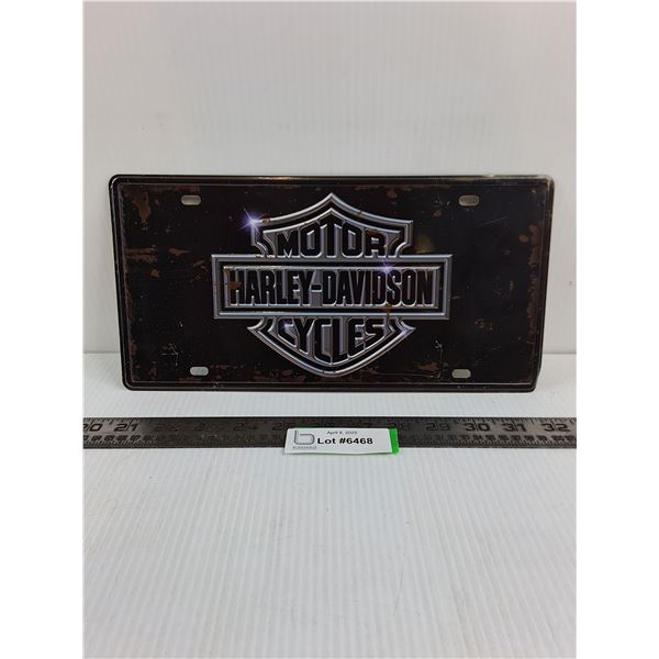Harley Davidson Vehicle Plate