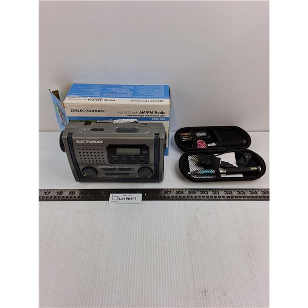Electrohome hand Crank AM/FM Radio & Jedi Vape Kit
