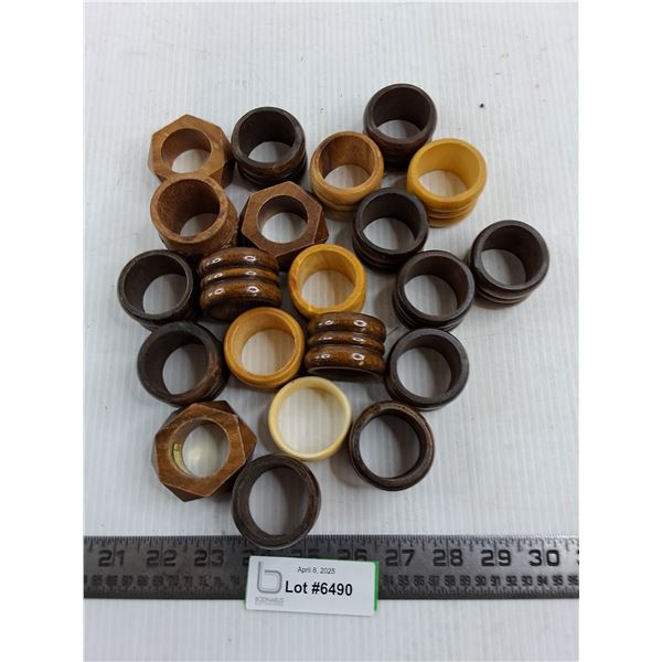 Assorted Wooden Napkin Rings