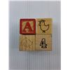Image 2 : Wooden Children's Play Blocks with Tote