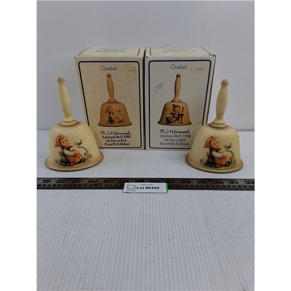 (2) Goebel MJ Hummel Annual Bell 1981 - from Germany 1978