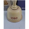 Image 3 : Goebel MJ Hummel Annual Bell 1980 - from Germany 1978, Wedgwood Jasper "Tower of London" Pale Blue M