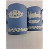 Image 2 : (2) Wedgwood Jasper "Houses of Parliament" 1974 Pale Blue Mugs