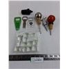 Image 1 : Assorted Bartender Items (Stoppers, Openers, Whiskey Rocks)