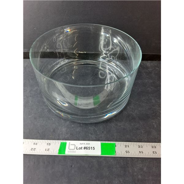 Glass Salad Bowl 9"