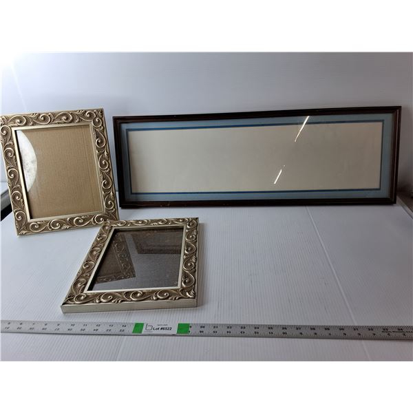 (3) Photo Frames Up to 33.25" Long & 13" Tall