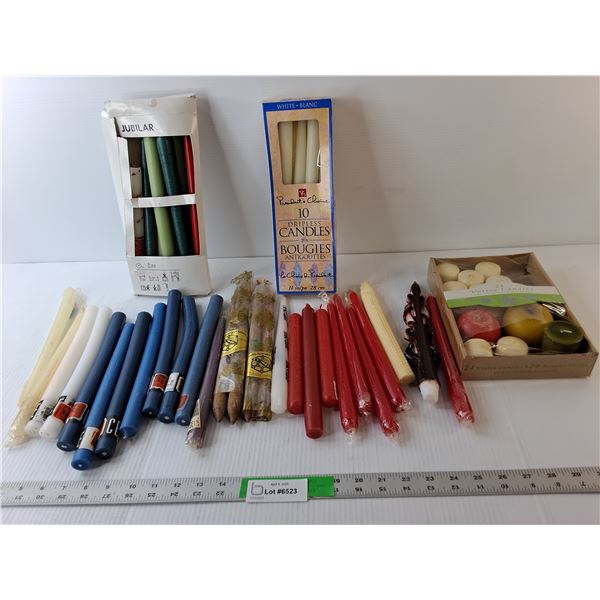 Candles Lot- Beeswax, Tealight, Other