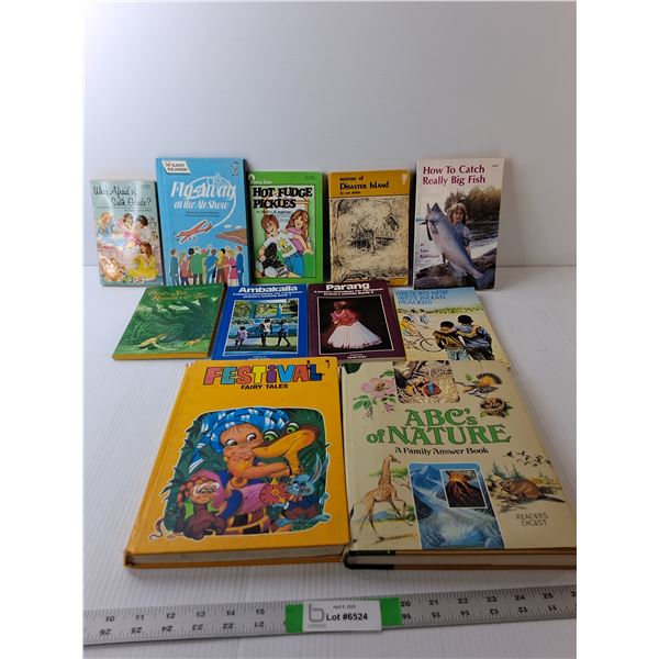 (11) Vintage Kids' Books- Hot Fudge Pickles, Festival Fairy Tales, ABCs of Nature, MIsc.
