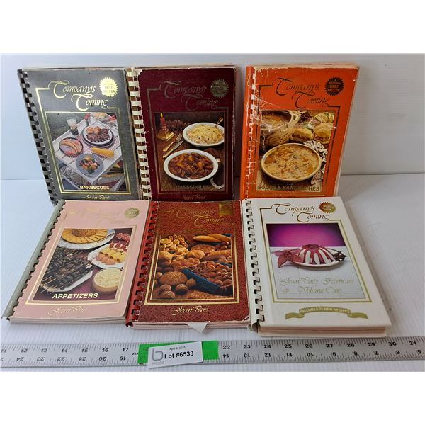 (6) Company's Coming Cookbooks- Breads, Casseroles, Apps, Misc.