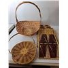 Image 3 : Wicker Lot- (7) Baskets, (5) Placemats