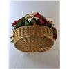 Image 2 : *Faux Poinsettias & Basket 19" Tall