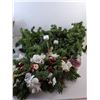 Image 2 : Christmas Lot- Garland, Wreaths, Candles, Misc.