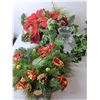 Image 3 : Christmas Lot- Garland, Wreaths, Candles, Misc.