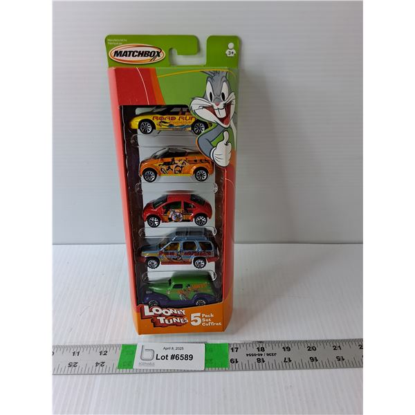 (5) Matchbox/Looney Tunes Model Cars- Sealed
