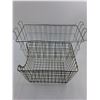 Image 2 : Milk Crate & 2 Metal Baskets - Largest 20" x 11" x 10"