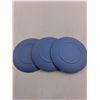 Image 2 : (3) Wedgwood Jasper Pale Blue Plates (Piccadilly Circus, Windsor Castle, Trafalgar Square)