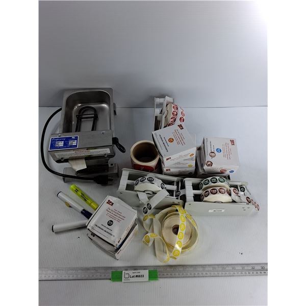 Electric Stinless Steel Heating Pan, As Is, Various Stickers, Misc