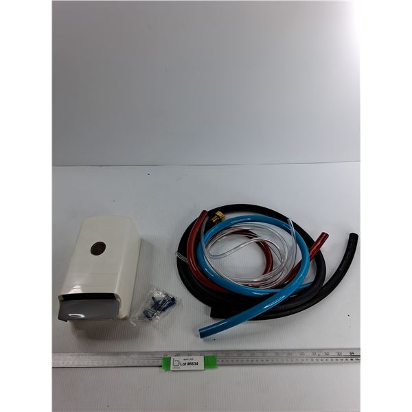 Plastic Commercial Soap Dispenser w/ Mounting Screws, Various Hoses