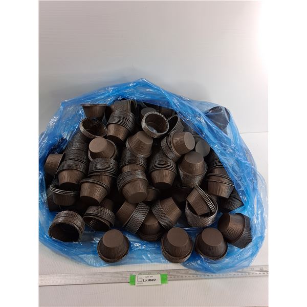 Large Bag Full Of Small Foil Food Containers, No Lids