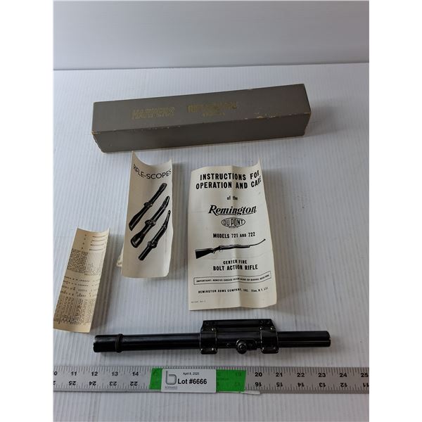 Harpers Vintage Rifle Scope 4 x 32mm