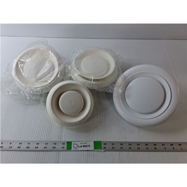 (4) Exhaust Valves- Varying Sizes