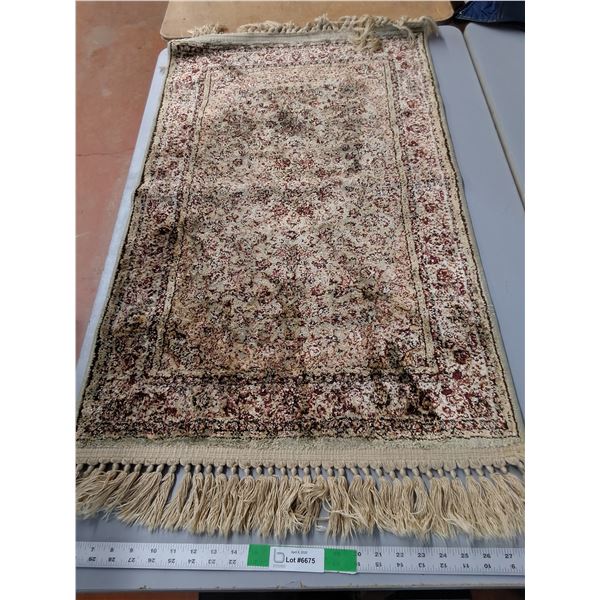 Decorative Throw Rug Approx. 4 Ft Long x 25" Wide- As Is