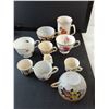Image 2 : Tea Dish Set- Cups, Plates, Teapot, Misc.