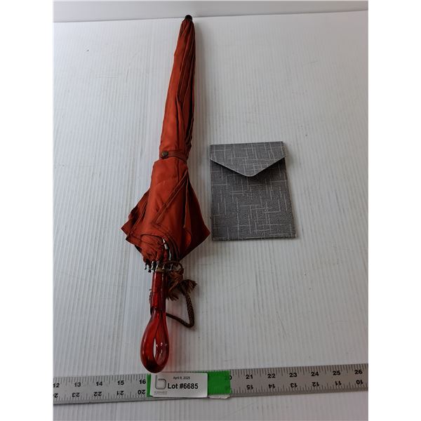 Vintage Umbrella 24" Long & Photo Frame