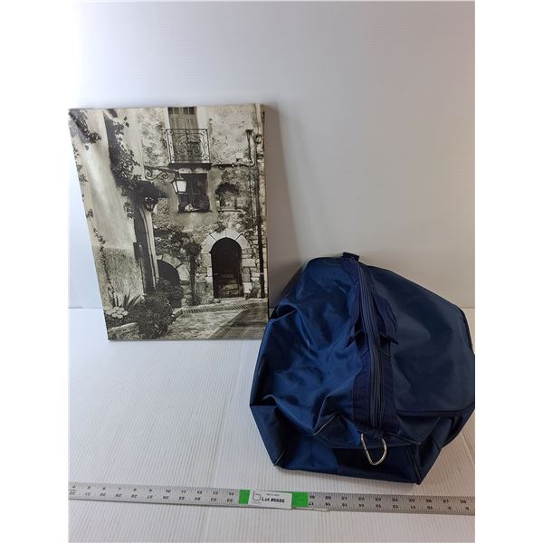 Canvas Style Photo 20" Tall x 15" Wide, Duffel Bag