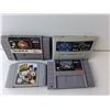Image 1 : (4) Vintage Nintendo Games- Jeopardy, NBA Jam, Misc. Cannot Guarantee Authenticity