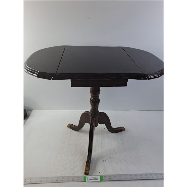 Small Wooden Side Table With Wings