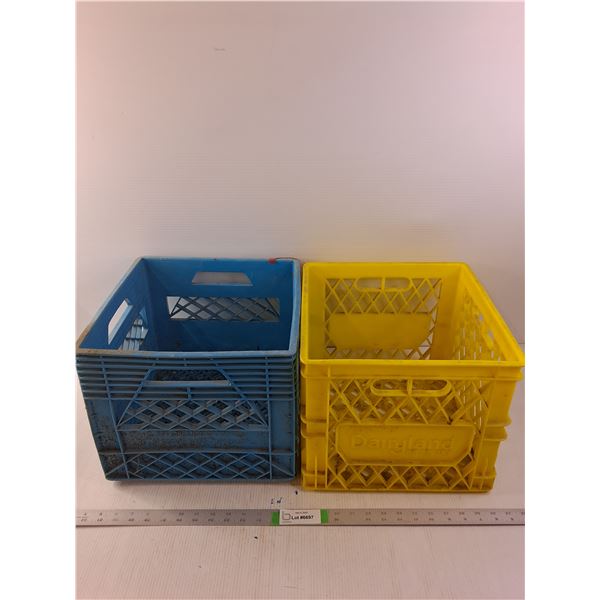 (2) Milk Crates