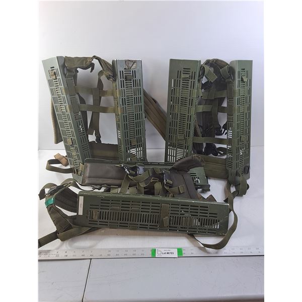 (3) Sets of Canadian Army Radio Backpack Frames