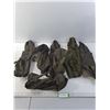 Image 1 : (6) Canadian Army Ammo Pouches with Clip Closures