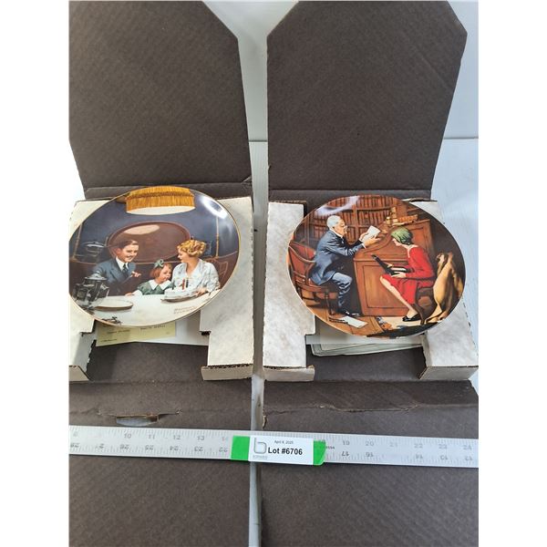 (2) Bradford Exchange Decorative Plates