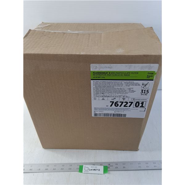 Fluidshield 3 N95 Particulate Filter Respirator and Surgical Masl