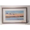 Image 2 : John M. Zupan (1941-1998) framed original watercolour painting titled " View of Edmonton at Dusk", 9