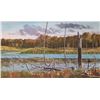 Image 1 : John M. Zupan (1941-1998) framed original watercolour painting titled " Along the Moss Trail, Fall",